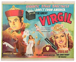 The Great Virgil. Gigantic Stage Spectacle.