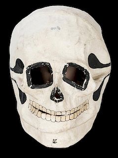 Vintage Spook Show Skull Mask and Robe Costume.