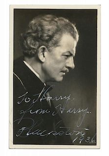 Signed Real Photo Postcard of Harry Blackstone.