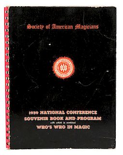 S.A.M. 1939 National Conference Souvenir Book Signed by Numerous Magicians.