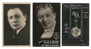 Group of Three Horace Goldin Postcards.