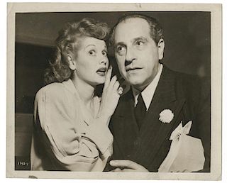 Joseph Dunninger and Lucille Ball Photograph.