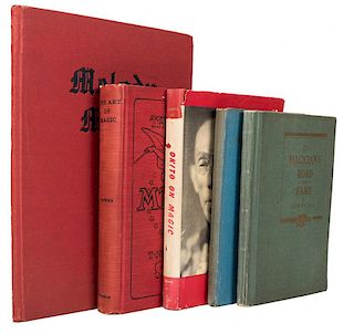 Group of Five Classic Books on Magic and Conjuring.