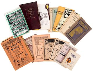 Group of Vintage Magic Supply House Catalogs.