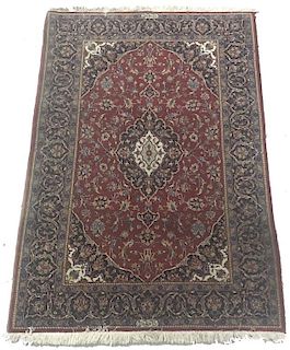 Very Fine Signed Persian Kashan Carpet