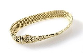 Tiffany & Co.18k Gold Somerset Mesh Bracelet