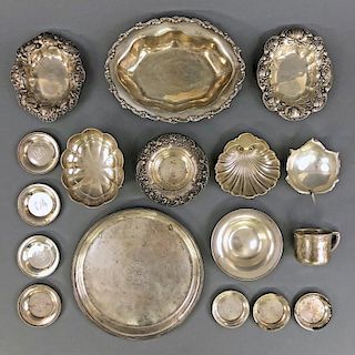 Sterling Silver Tableware with Bread Tray