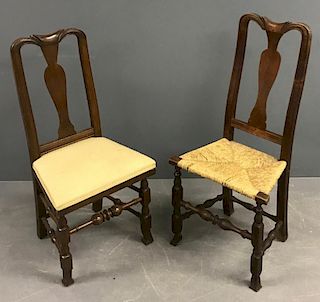 New England Queen Anne Mahogany Side Chair