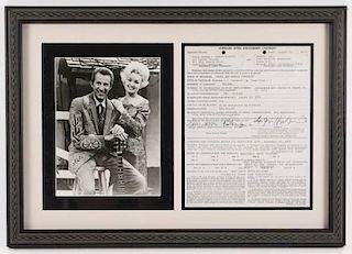 Dolly Parton, Porter Wagoner Booking Contract '75
