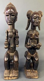 Baule Tribe Male and Female Figures
