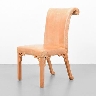 Rare John Dickinson Prototype Hand-Carved Chair