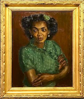 Irwin D. Hoffman Oil on Canvas Portrait
