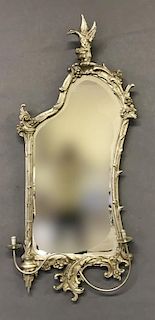 Chippendale Style Silver Mirror