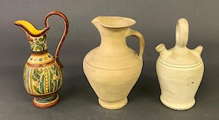 Three Pottery Vessels