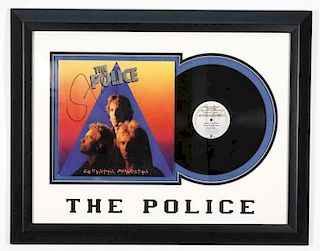 1980 The Police Record & Album Cover, Sting Signed