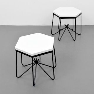 Pair of HIRONDELLE Side Tables, Manner of Royere