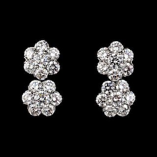 Van Cleef & Arpels 18K Gold & Diamond Estate Earrings