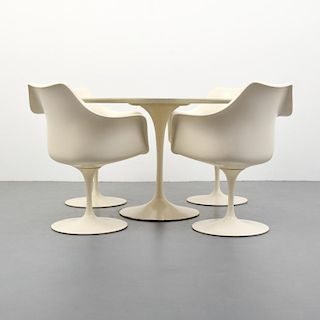 Eero Saarinen TULIP Dining Table & 4 Arm Chairs