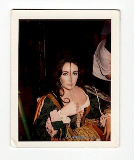 Polaroid of Elizabeth Taylor from the Tiziani Archives