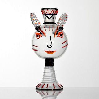 Large Ermanno Nason HOMAGE TO PICASSO Vase