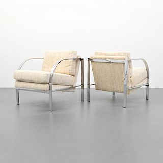 Pair of Lounge Chairs, Manner of Milo Baughman