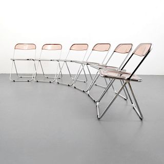 Giancarlo Piretti PLIA Folding Chairs, Set of 6