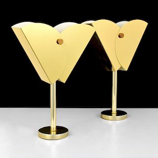 Pair of Curtis Jere Lamps