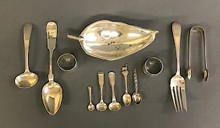 Grouping of Sterling & Coin Silver Flatware