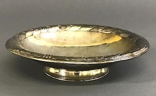 Large Kalo Sterling Silver Footed Serving Bowl