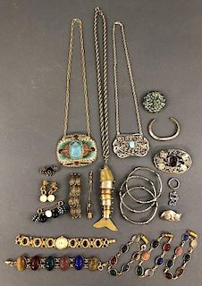 Grouping of Scarab Jewelry