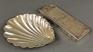 Sterling Silver Shell Dish and Box