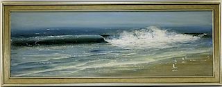 Barbara Cocker Impressionist O/C Seascape Painting