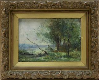 19C. French Impressionist Corot School Painting