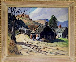 Irvin Lindabury Impressionist Landscape Painting