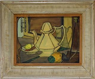 Aft. Georges Braque Still Life Teapot Painting