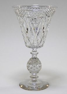 Pairpoint Adelaide Pattern Cut Glass Chalice Vase