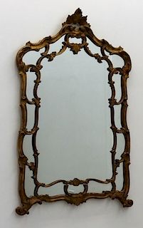 LARGE Italian Florentine Carved Wood Gesso Mirror