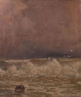 GEORGE W. CHAMBERS (1857-1897): SEASCAPE
