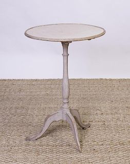 SWEDISH ROCOCO STYLE PAINTED CANDLESTAND