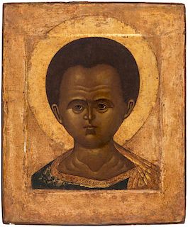 A RUSSIAN ICON OF CHRIST EMMANUEL, NORTHERN RUSSIA, 17TH CENTURY