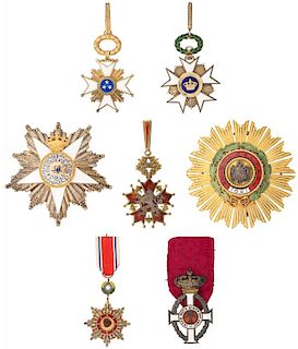 A GROUP OF SEVEN MEDALS BELONGING TO VICTOR HOO