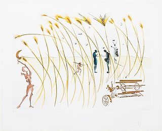 * Salvador Dali, (Spanish, 1904-1989), L Moissonneuse (Reaper), 1975