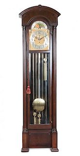 * An American Herschede Tall Case Clock Height 81 1/2 inches.