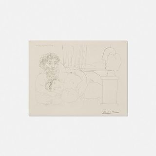 Pablo Picasso, Le Repos de Sculpteur, I from La Suite Vollard