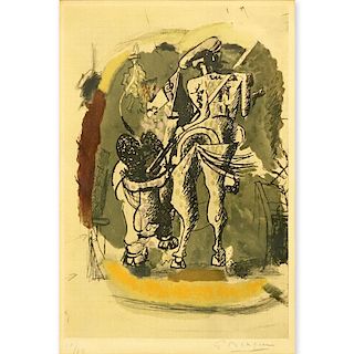 Georges Braque, French (1882-1963) Color lithograph "Don Quixote De La Mancha"