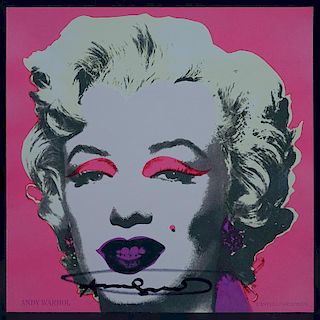 Andy Warhol, American (1928 - 1987) "Marilyn 1967", Invitation for Castelli Graphics print retrospective of Andy Warhol, 1963