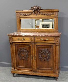Antique Louis XVI Style Marbletop Server /