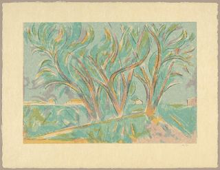 Andrew Dasburg (1887-1979), "Trees in Ranchitos II"