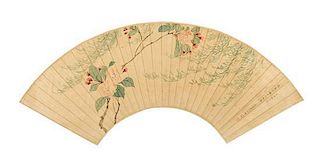 * Wang Ruzhang, (QING DYNASTY), Peach Blossoms and Willow Branches