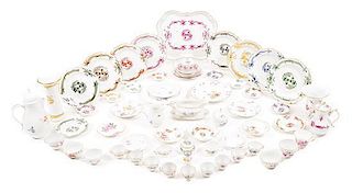 An Assembled Collection of Meissen Porcelain, Length of first 15 1/4 inches.